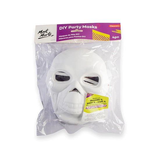 Mont Marte DIY Party Masks 4 pc - Skull Default Title