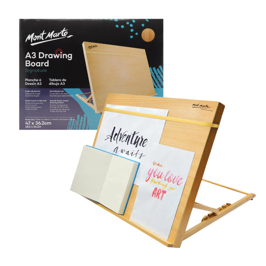 Mont Marte Drawing Board A3 with elastic band Default Title