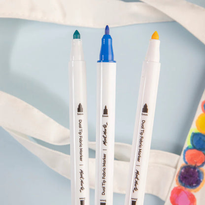 Mont Marte Dual Tip Fabric Markers 24pc