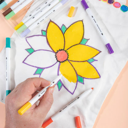 Mont Marte Dual Tip Fabric Markers 24pc