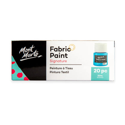 Mont Marte Fabric Paint Set 20pc x 20ml