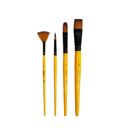 Mont Marte Gallery Series Brush Set Acrylic 4pce No.12 Default Title