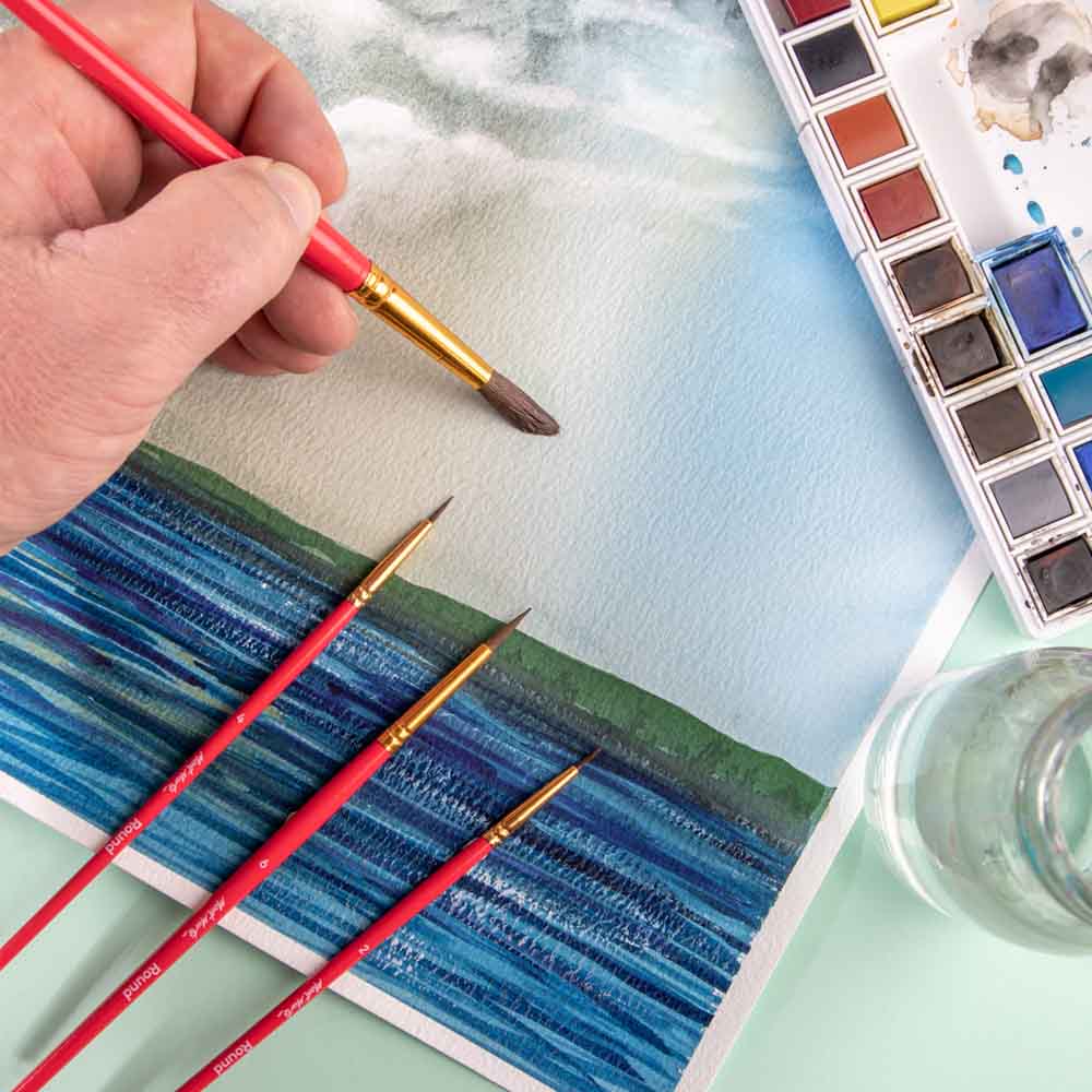 Mont Marte Gallery Series Brush Set Watercolour 4pce No.28