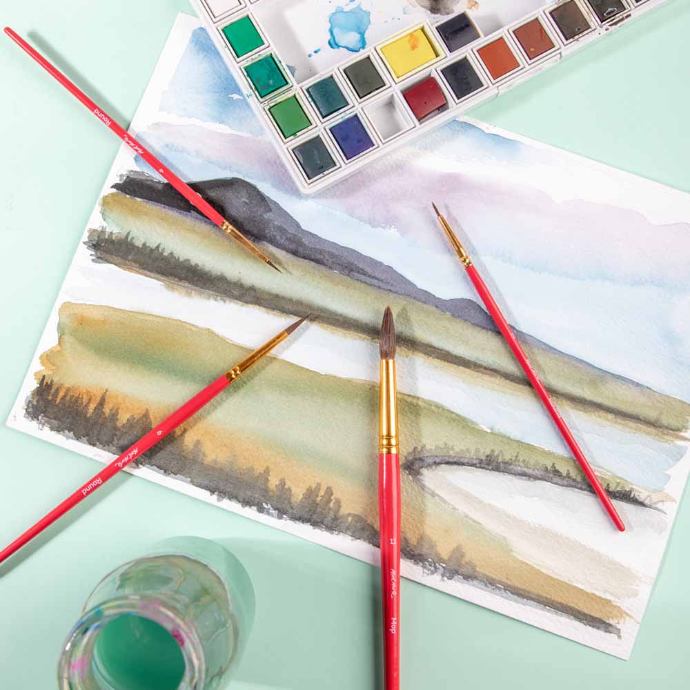 Mont Marte Gallery Series Brush Set Watercolour 4pce No.28