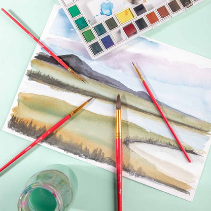 Mont Marte Gallery Series Brush Set Watercolour 4pce No.28