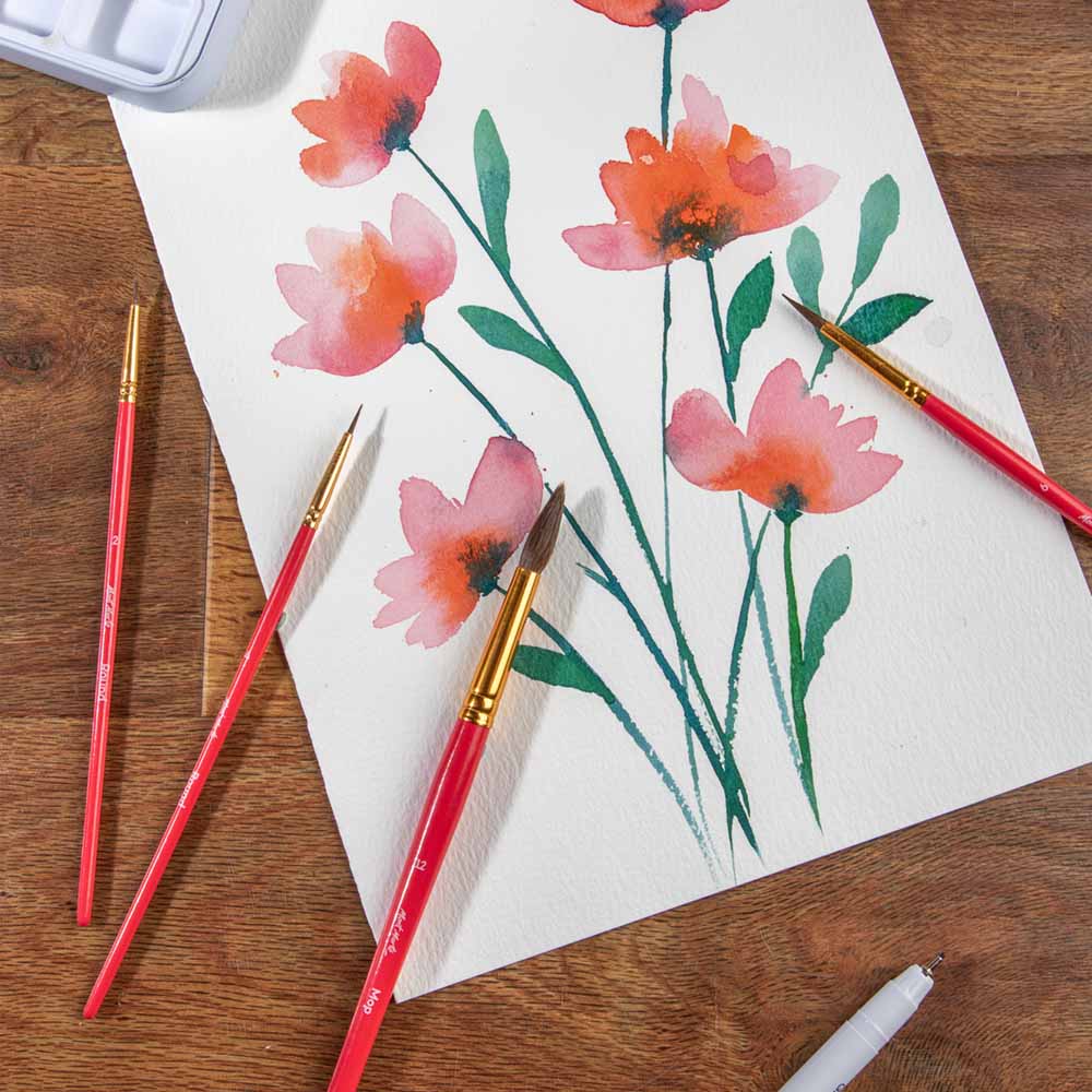 Mont Marte Gallery Series Brush Set Watercolour 4pce No.28