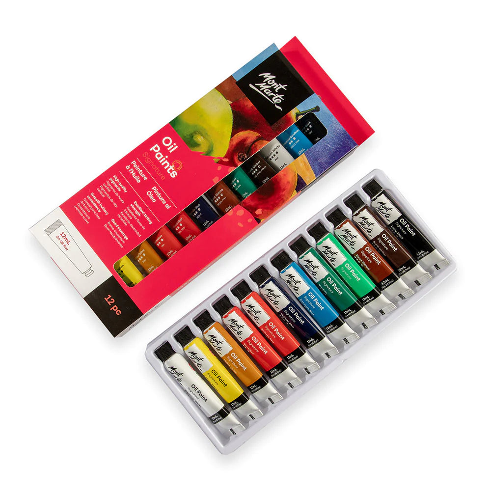 Mont Marte Oil Paints 12pce x 12ml image 2
