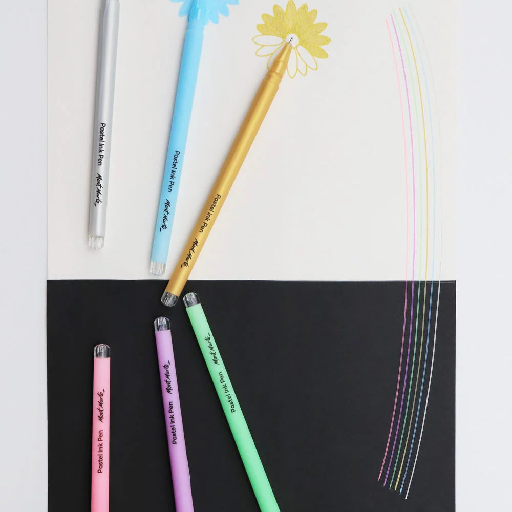 Mont Marte Pastel Ink Pens Fine Tip 6pc image 6