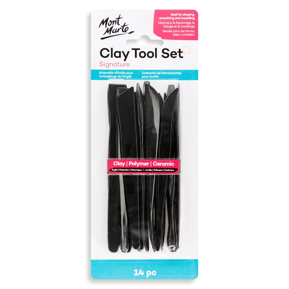 Mont Marte Plastic Clay Tool Set 14pc Default Title