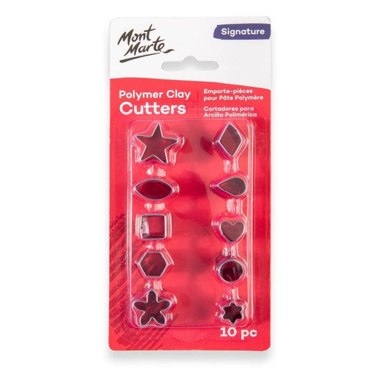 Mont Marte Polymer Clay Mini Cutter Set 10pc Default Title