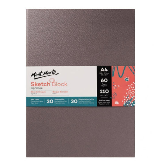 Mont Marte Signature Sketch Block Hard Cover A4 60 sheets Default Title