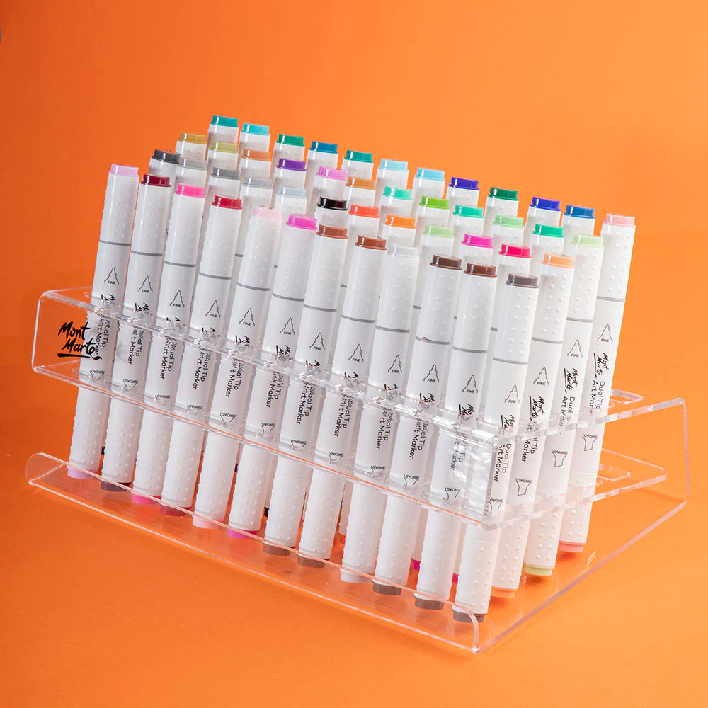 Mark Set Stand Mont Marte Slanted Stand for Alcohol Markers 60 slot | Storage ...