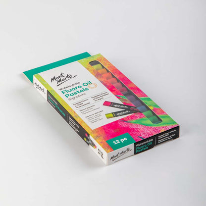 Mont Marte Watersoluble Fluro Oil Pastels 12pc image 4