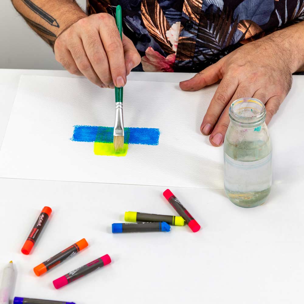 Mont Marte Watersoluble Fluro Oil Pastels 12pc image 6