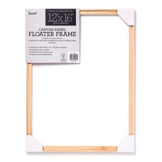 Jasart Canvas Panel Floater Frame 12x16 inch Natural Default Title