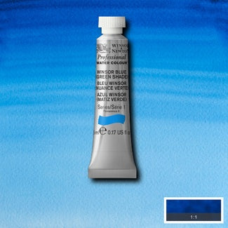 Winsor and Newton Professional Watercolour 5ml S1 Winsor Blue - Green Shade