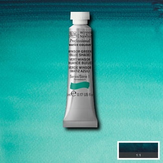 Winsor and Newton Professional Watercolour 5ml S1 Winsor Green - Blue Shade