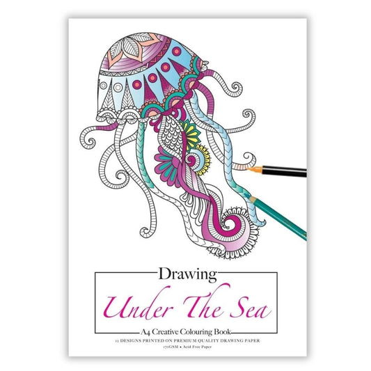 Jasart A4 Drawing Colouring Book - Under The Sea