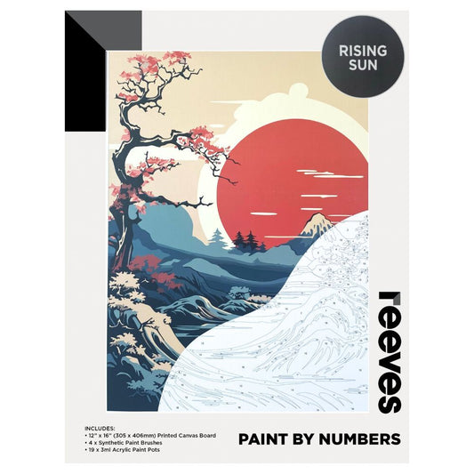Reeves Paint By Numbers 12x16 inch - Rising Sun