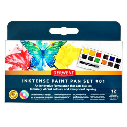 Derwent Inktense 12 Paint Pan Travel Set No.1 image 1