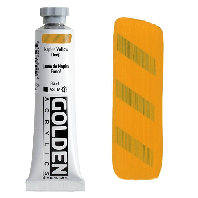 GOLDEN Heavy Body Acrylic 59ml S2 Naples Yellow Deep