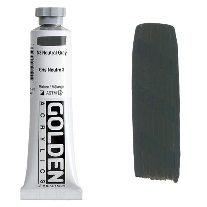 GOLDEN Heavy Body Acrylic 59ml S1 Neutral Gray N3