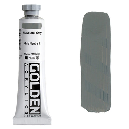 GOLDEN Heavy Body Acrylic 59ml S1 Neutral Gray N5