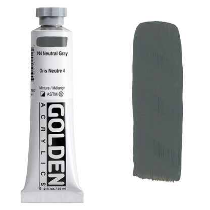 GOLDEN Heavy Body Acrylic 59ml S1 Neutral Grey N4