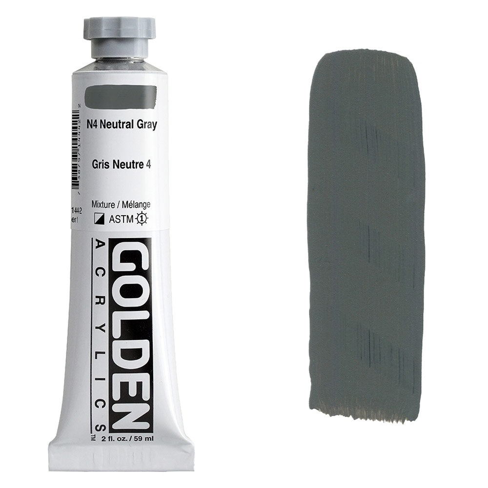 GOLDEN Heavy Body Acrylic 59ml S1 Neutral Grey N4