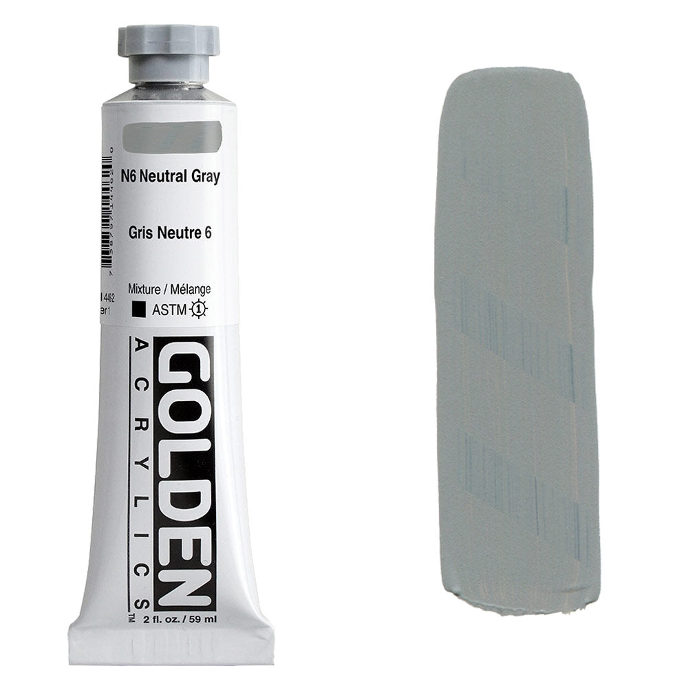 GOLDEN Heavy Body Acrylic 59ml S1 Neutral Grey N6