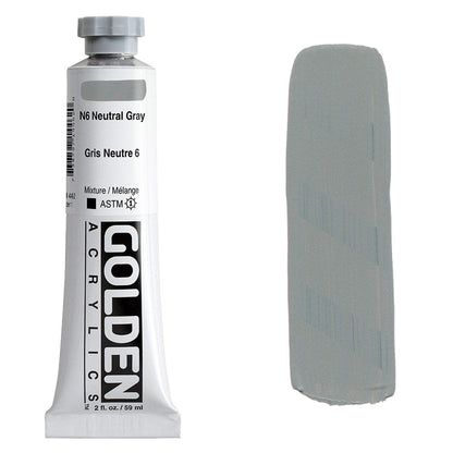 GOLDEN Heavy Body Acrylic 59ml S1 Neutral Grey N6