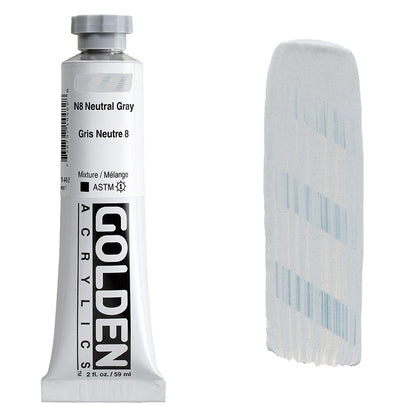 GOLDEN Heavy Body Acrylic 59ml S1 Neutral Grey N8