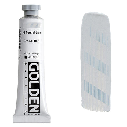 GOLDEN Heavy Body Acrylic 59ml S1 Neutral Grey N8
