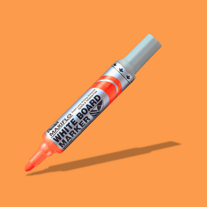 Pentel Maxiflo Whiteboard Marker - Bullet ORANGE