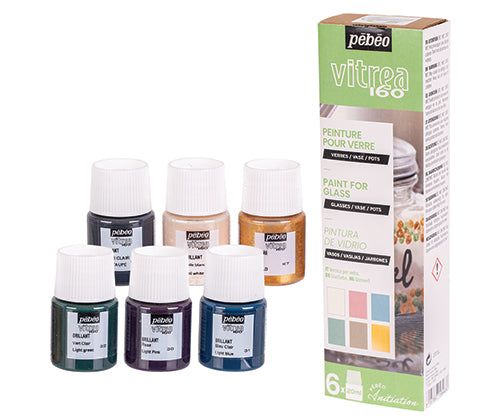 PEBEO Vitrea 160 Discovery Set Pastel 6 x 20ml Default Title