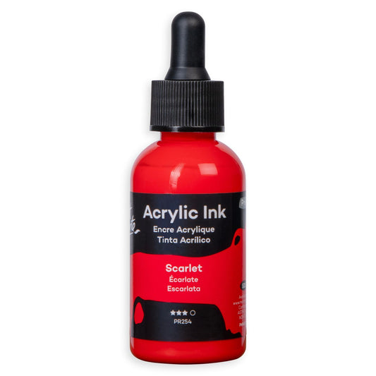 Mont Marte Acrylic Ink 50ml Scarlet