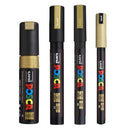 Posca Paint Marker Assorted Tip of 4 Gold