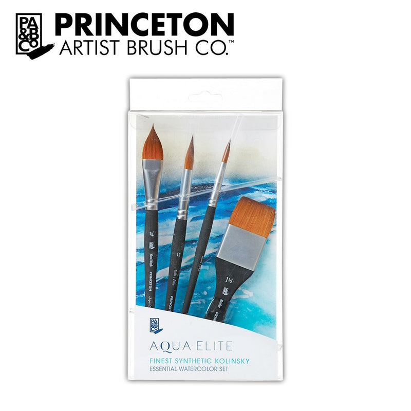 Princeton ELITE Synthetic Short Handle Professional 4pc Box Set