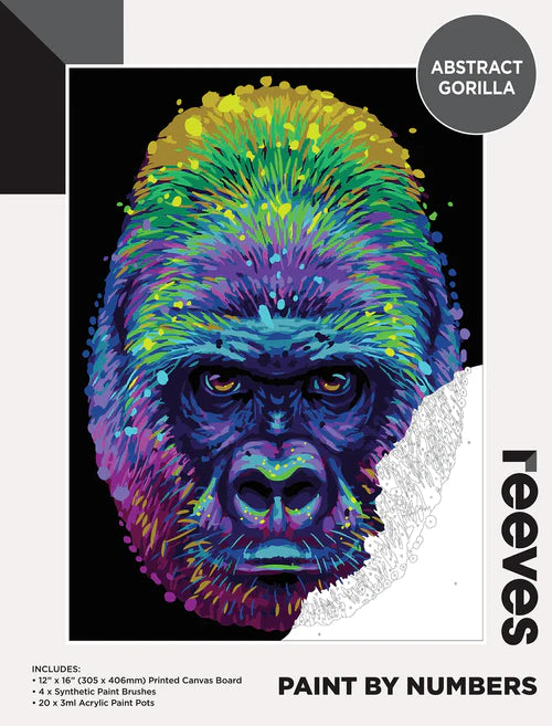 Reeves Paint By Numbers 12x16 inch - Abstract Gorilla Default Title