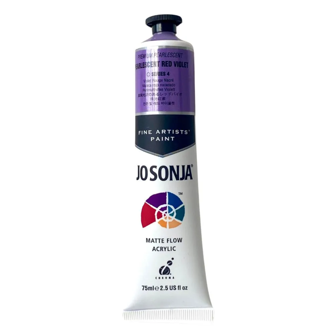 Jo Sonja Artists Pearlescent Acrylic 75ml S4 Pearlescent Red Violet