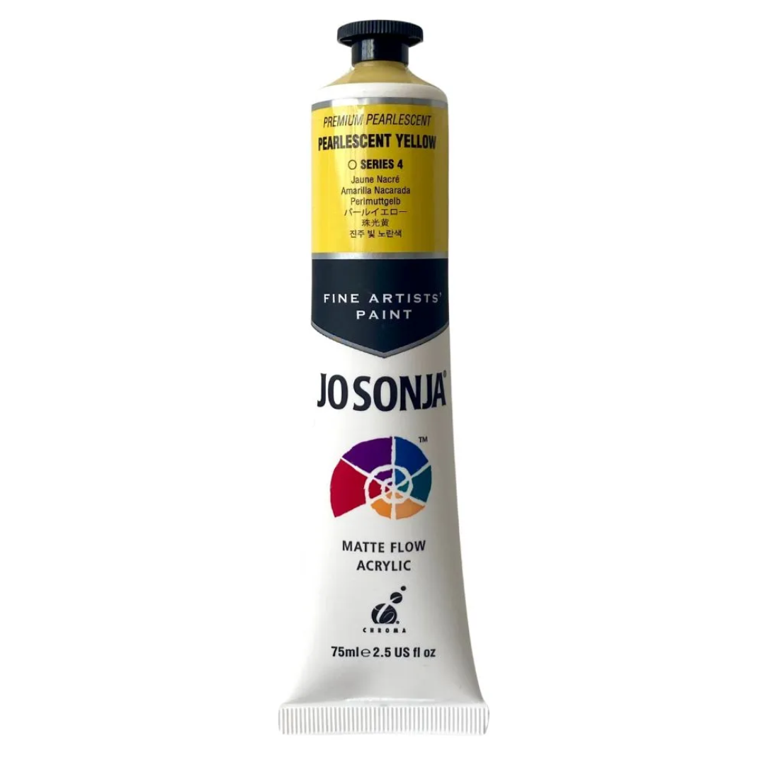 Jo Sonja Artists Pearlescent Acrylic 75ml S4 Pearlescent Yellow