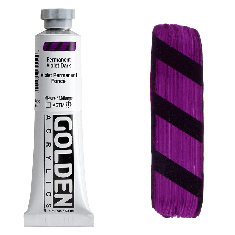 GOLDEN Heavy Body Acrylic 59ml S7 Permanent Violet Dark