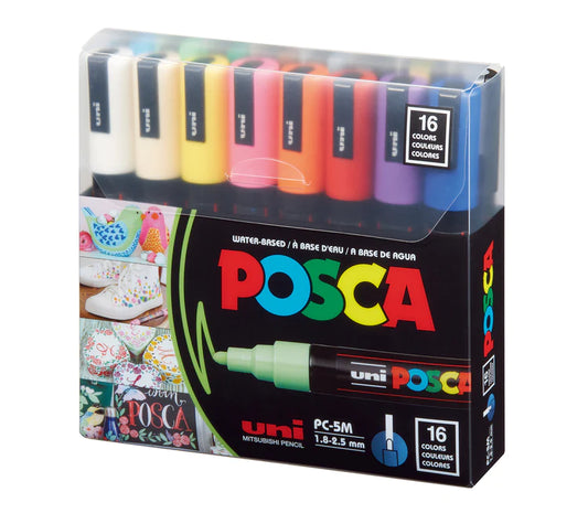 Posca 5M Medium Bullet - 16 Piece Bulk Pack Default Title