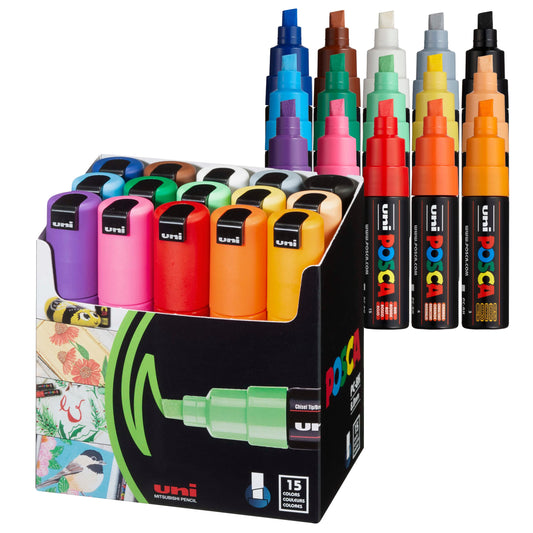 Posca 8K Bold Chisel - 15 Piece Bulk Pack Default Title