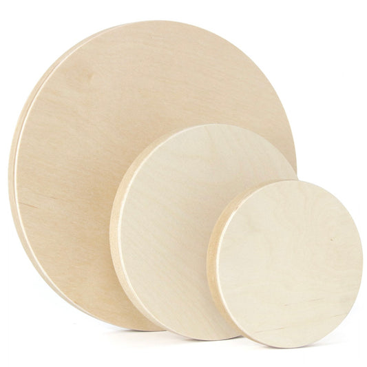 Round Wood Painting Panel