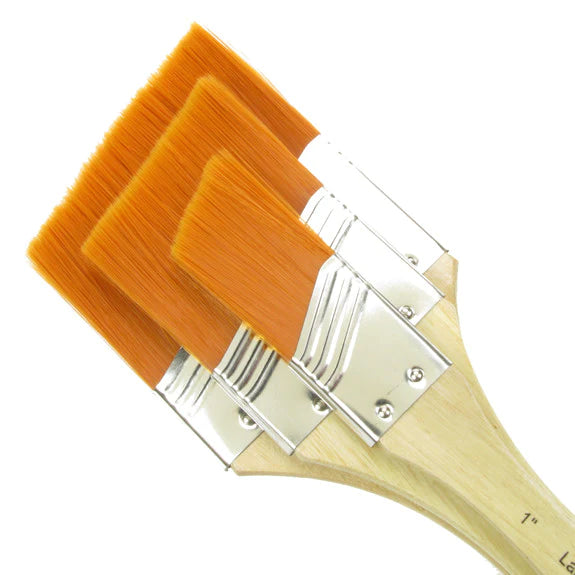 Royal Langnickel Large Area Brush Set - Gold Taklon Angle