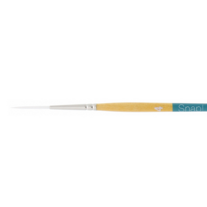 SNAP Brush 9850 Short Handle White Taklon Liner Size 4 Default Title