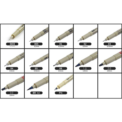 Sakura Pigma Micron Pen 3pc Black 003 005 02 image 2