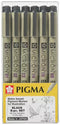 Sakura Pigma Micron Pen 6pc Black