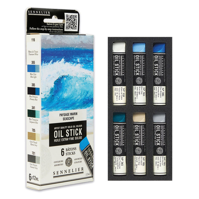 Sennelier Set of 6 Mini Artist Oil Sticks